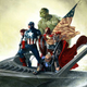 Illustration for article titled Avengers fine art covers present The Hulk à la Michelangelo and Al Hirschfeld